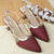 COCO pointed Slingback court shoes