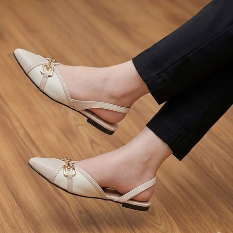 ELITE GLINT MULE - IVORY