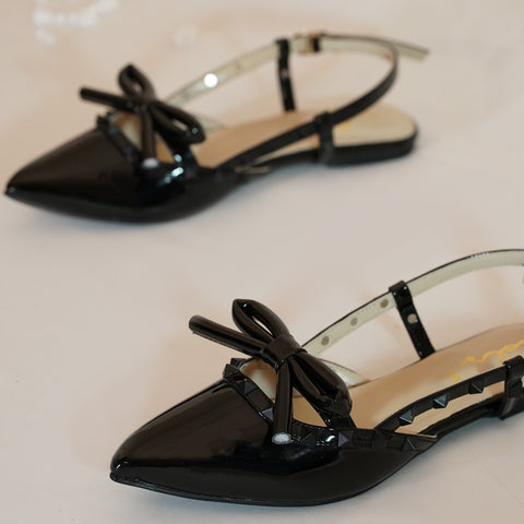 Niche pointed toe flat - Black