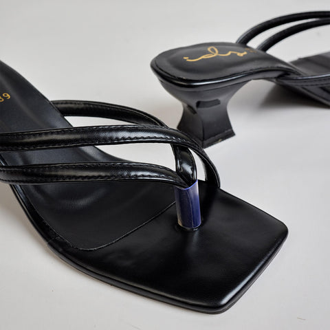 MIDNIGHT CHARM STRAPPY HEEL-BLACK