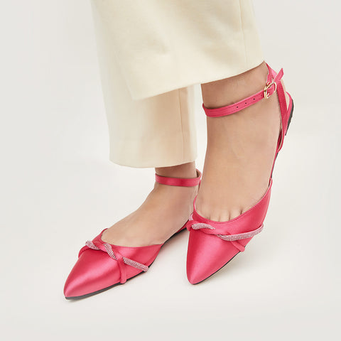Gem Pointed Mule - Pink