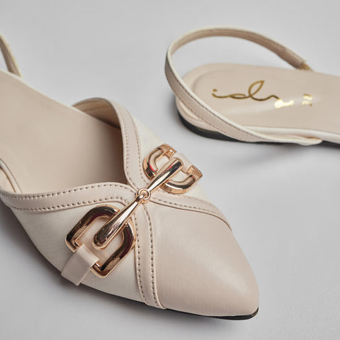 ELITE GLINT MULE - IVORY