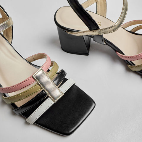 Color Rush Block Heel Sandal