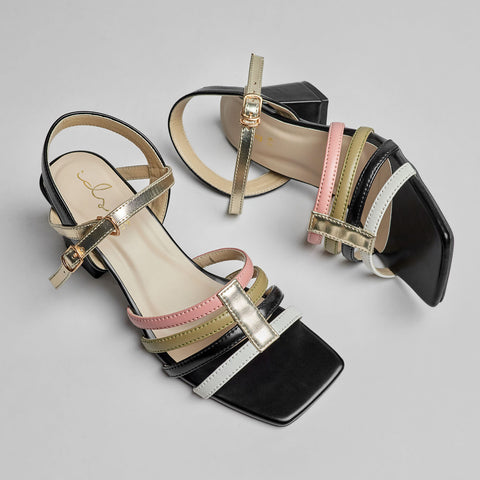 Color Rush Block Heel Sandal