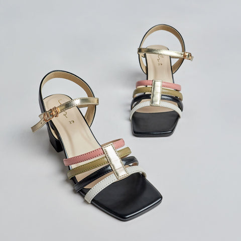 Color Rush Block Heel Sandal