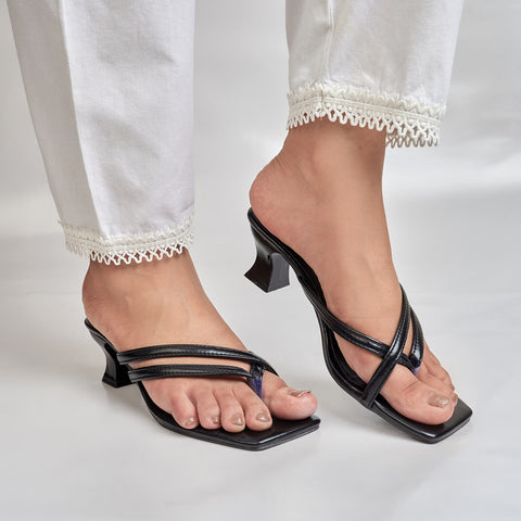 MIDNIGHT CHARM STRAPPY HEEL-BLACK