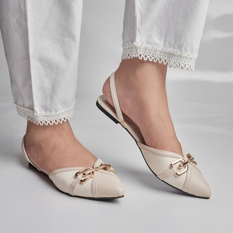 ELITE GLINT MULE - IVORY