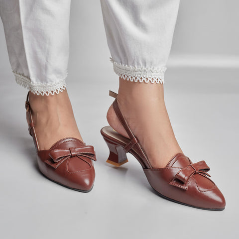 Bella Bow Accent - Choco Brown