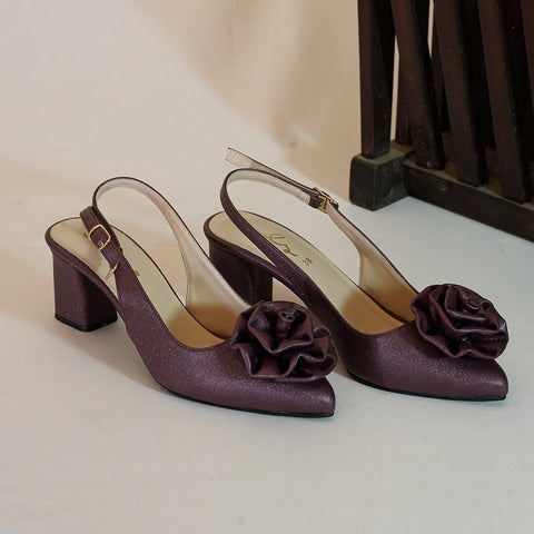 Florence Block Heel sling Back