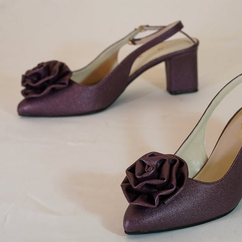 Florence Block Heel sling Back