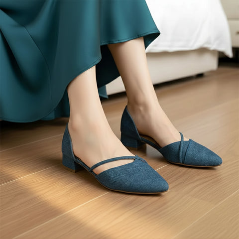 Denim Ballerina Flat