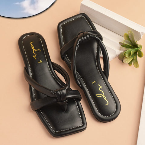 Knotted Puffy Summer Thongs
