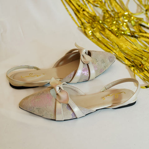 Dahlia Bow knot sling back