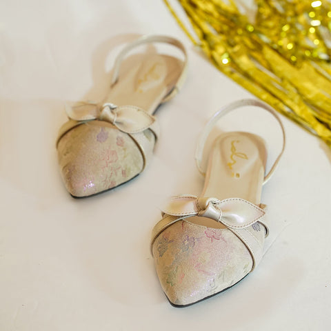 Dahlia Bow knot sling back
