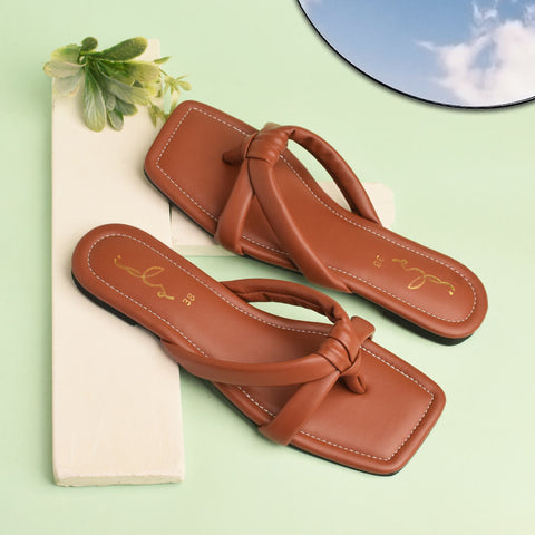 Knotted Puffy Summer Thongs