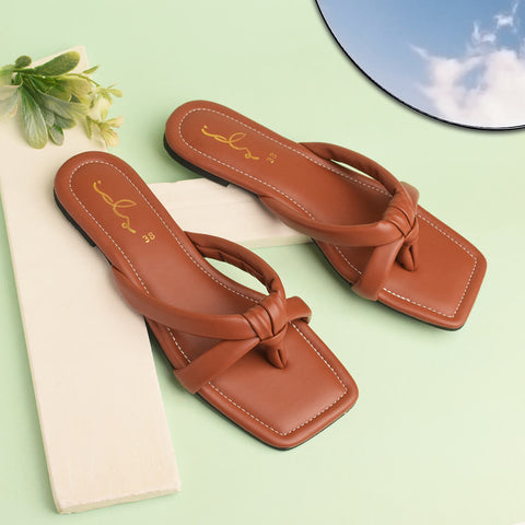 Knotted Puffy Summer Thongs