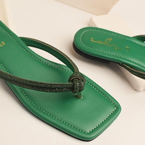 Bling Knot-Emerald Green