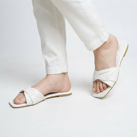 Adore Summer Slides - White