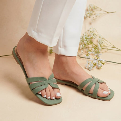 Ayzel Summer Slides - Jade Green