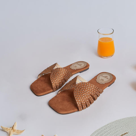 Bella Rhinestone Slides