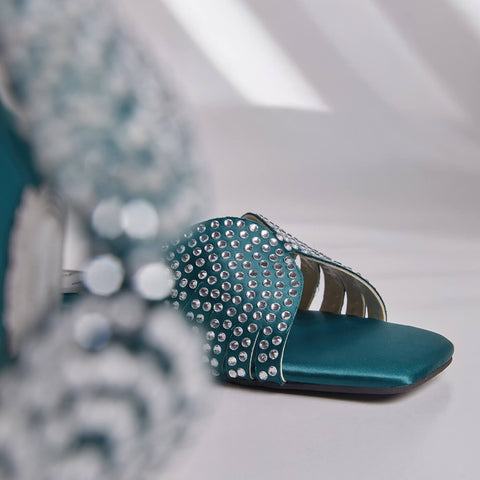 Bella Rhinestone Slides