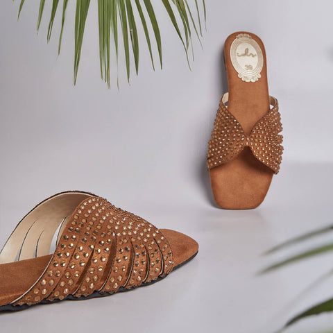 Bella Rhinestone Slides