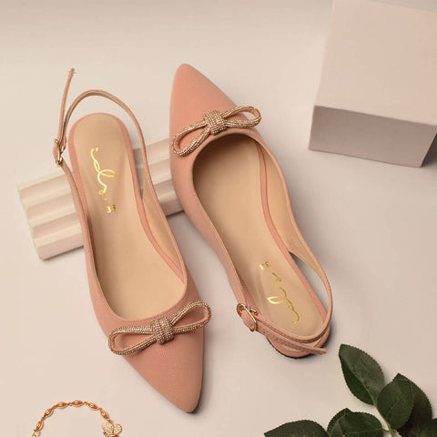 Bow Decor Pointed Mule