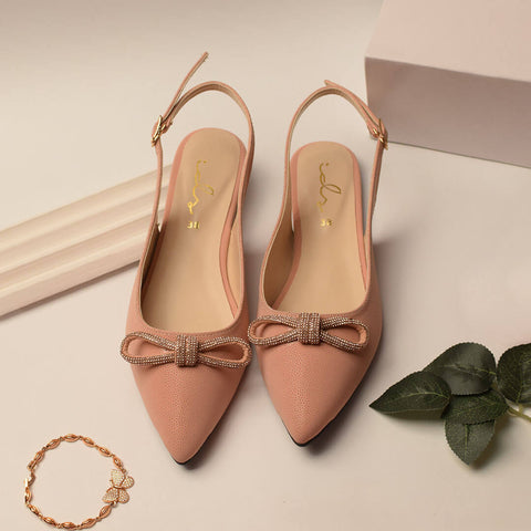 Bow Decor Pointed Mule