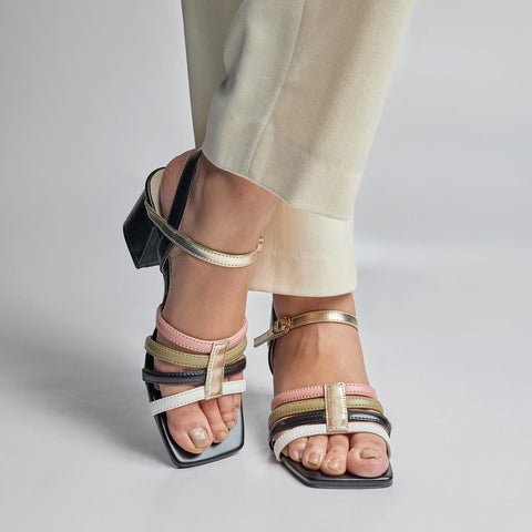 Color Rush Block Heel Sandal