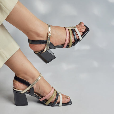 Color Rush Block Heel Sandal