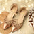Criss Cross Decor Chained CourtShoes
