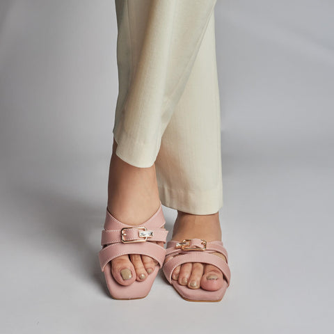 Crystal Buckle Slides