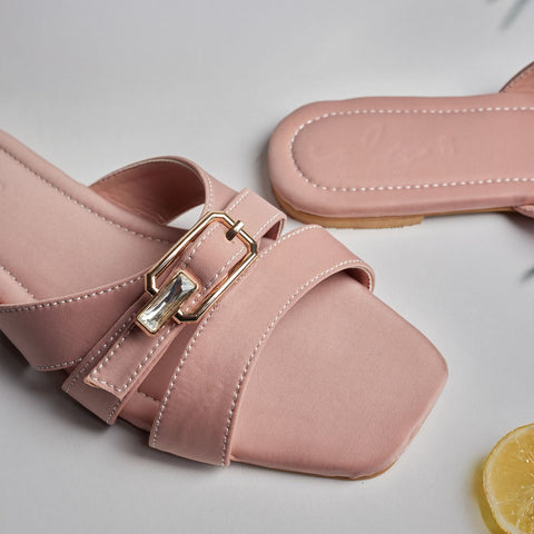 Crystal Buckle Slides
