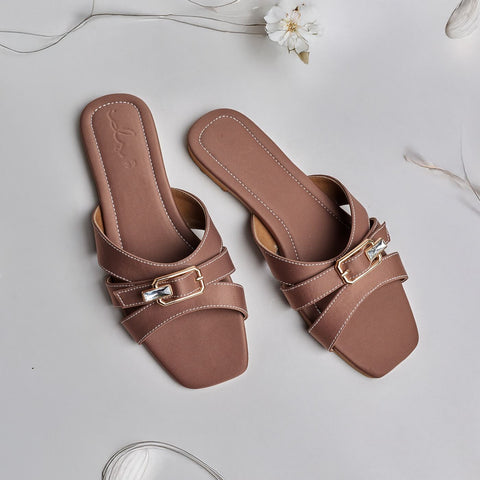 Crystal Buckle Slides