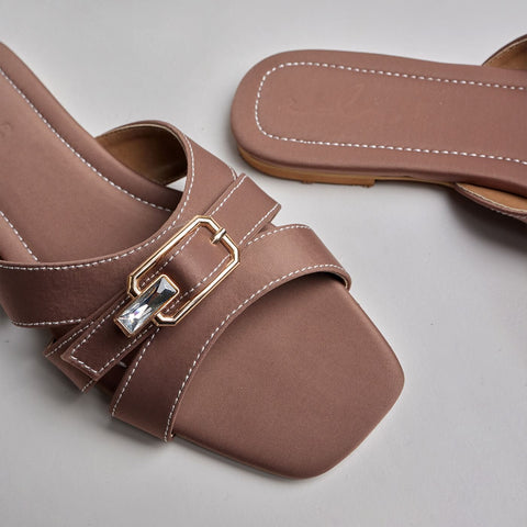 Crystal Buckle Slides