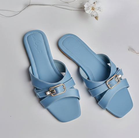 Crystal Buckle Slides