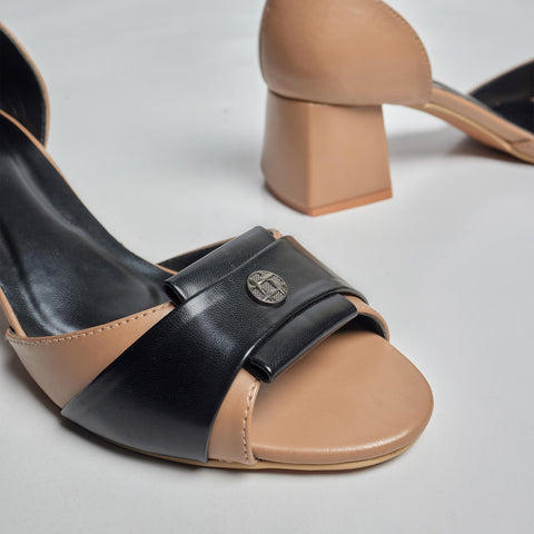 Everyday Peep Toe  Heels-Brown