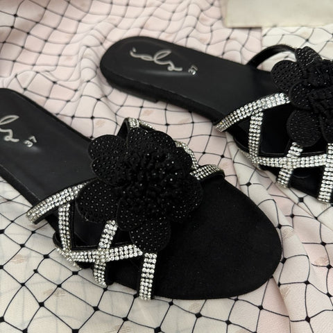 Lotus Slides - Black
