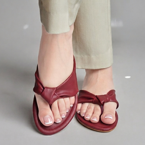 Puffer Slides - Maroon