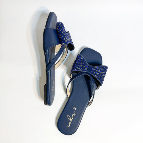 Fling Bow Flats - Blue