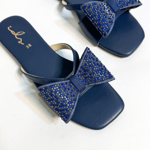 Fling Bow Flats - Blue