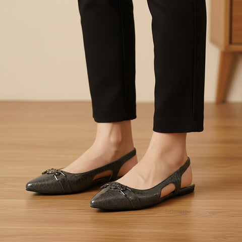 Febo croc closed toe flats
