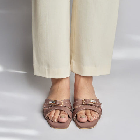 Crystal Buckle Slides