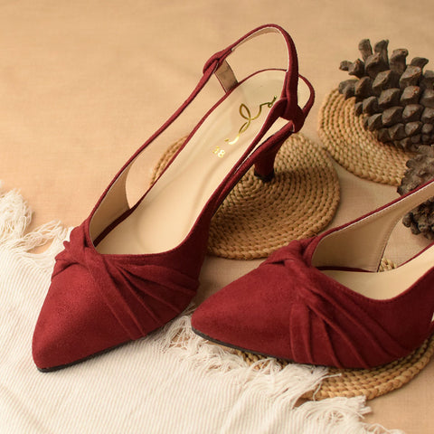 Knot Detail Sling Back Court shoe