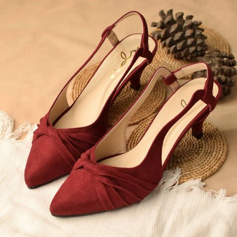 Knot Detail Sling Back Court shoe