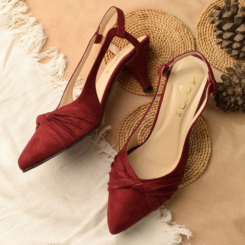 Knot Detail Sling Back Court shoe