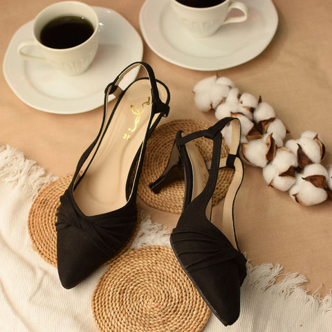 Knot Detail Sling Back Court shoe
