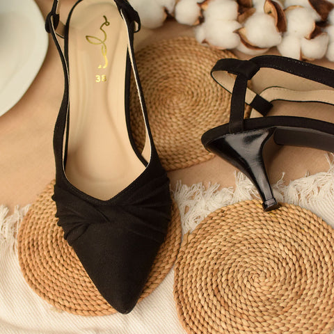 Knot Detail Sling Back Court shoe